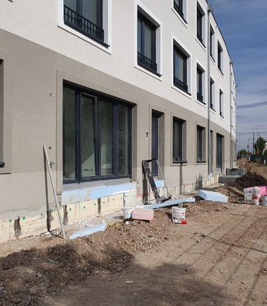 WDVS-Arbeiten, Scheibenputz 3 mm